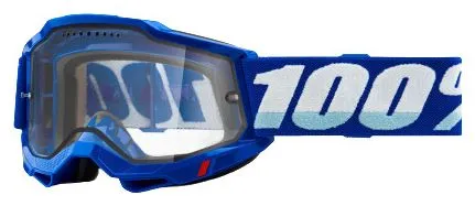 100% ACCURI 2 Enduro MTB mask | Blue | Clear glasses