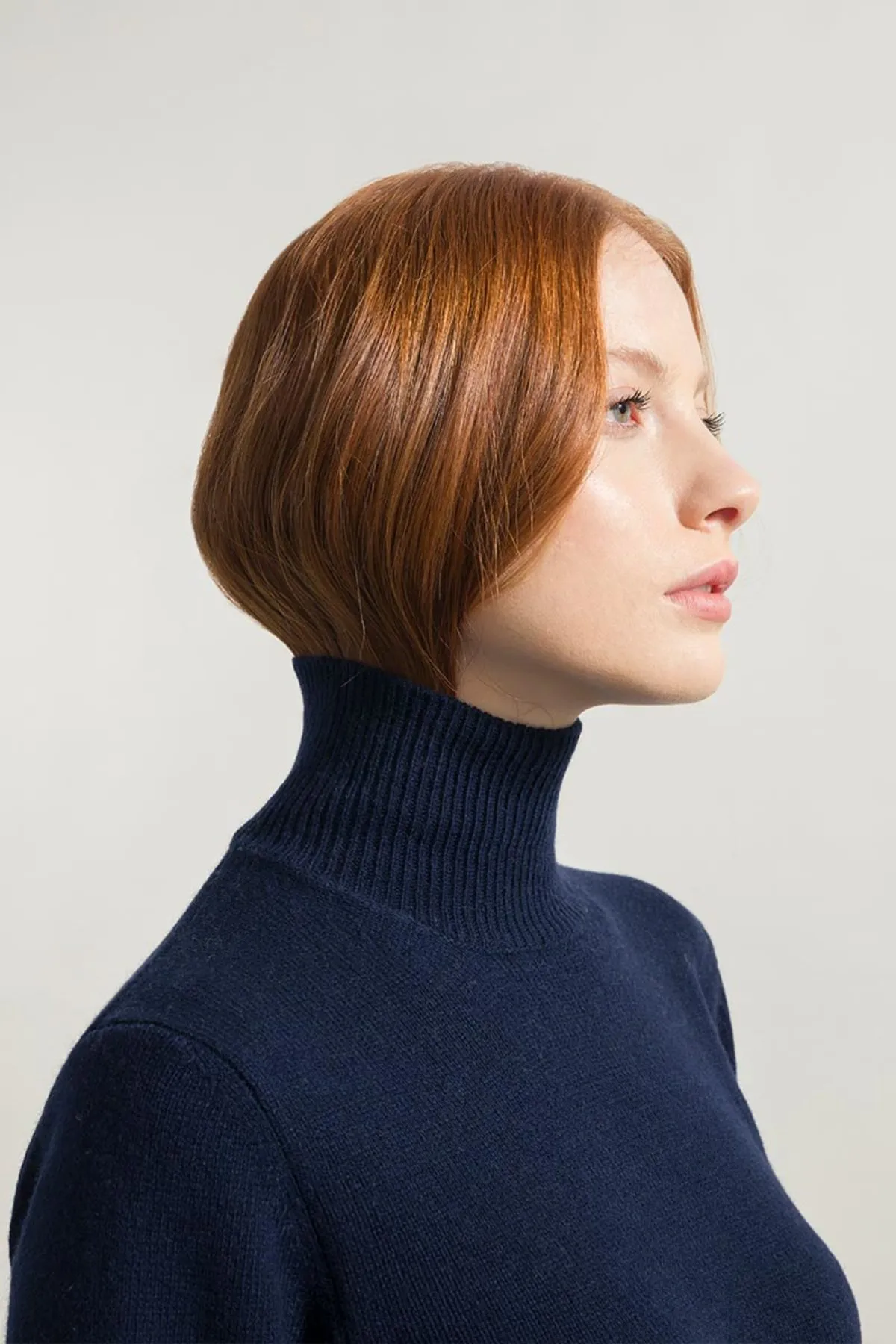 Ada Recycled Cashmere Sweater - Navy