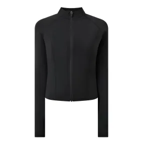 ADANOLA Ultimate Long-Sleeved Zipped Top - Black