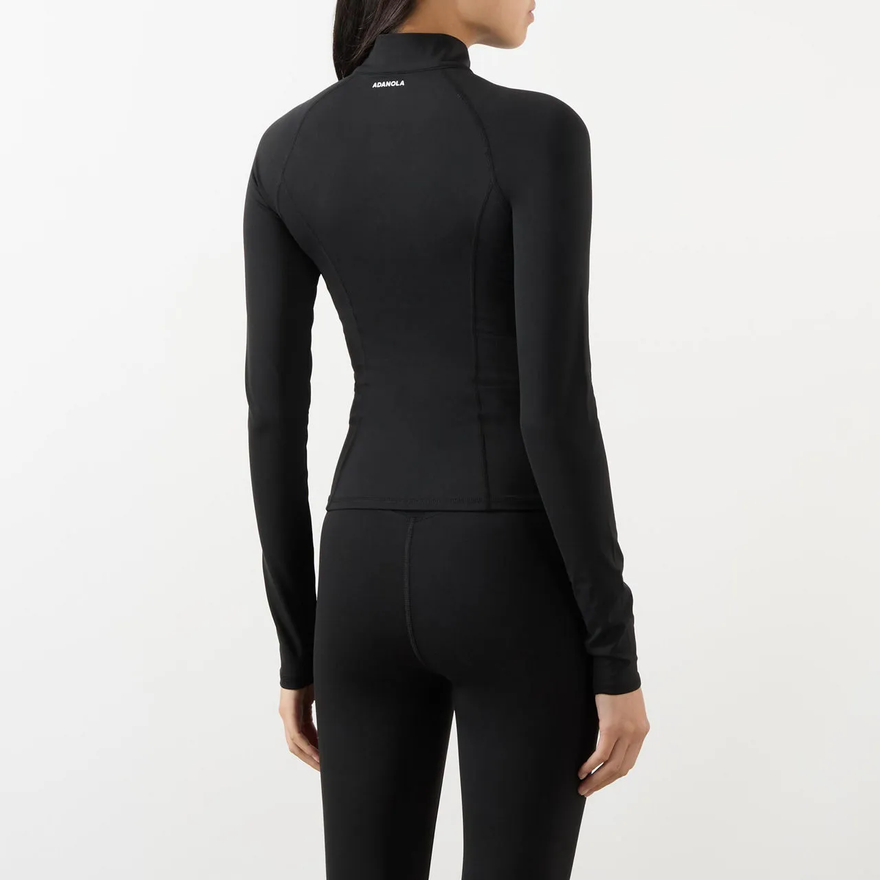 ADANOLA Ultimate Long-Sleeved Zipped Top - Black