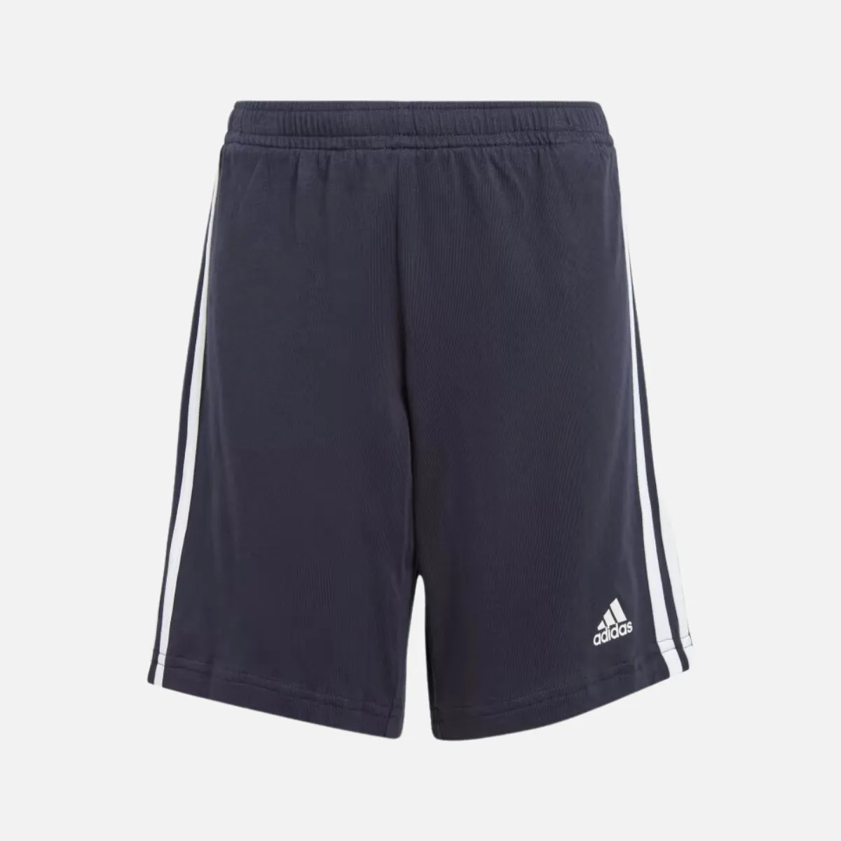 Adidas Essential 3 Stripes Shorts And T-shirt Kids Set (3-8 Years) -Semi Lucid Blue