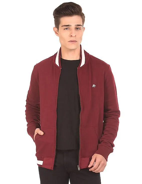 Aeropostale Solid Bomber Jacket