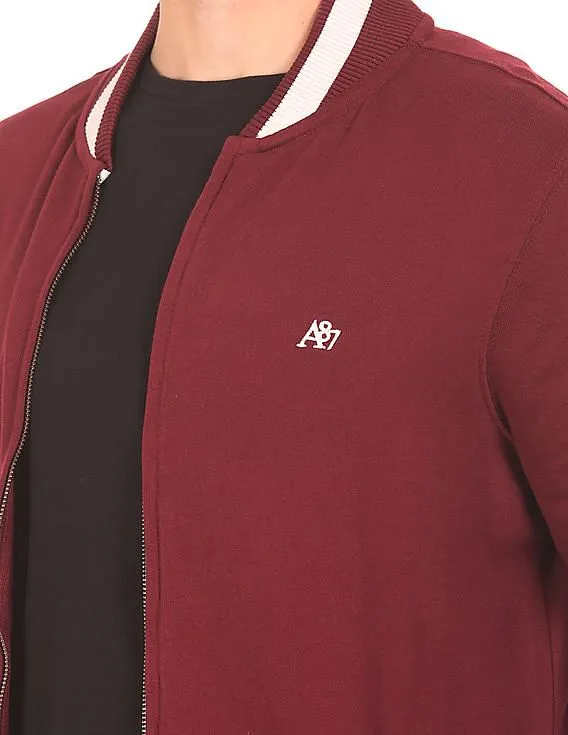 Aeropostale Solid Bomber Jacket