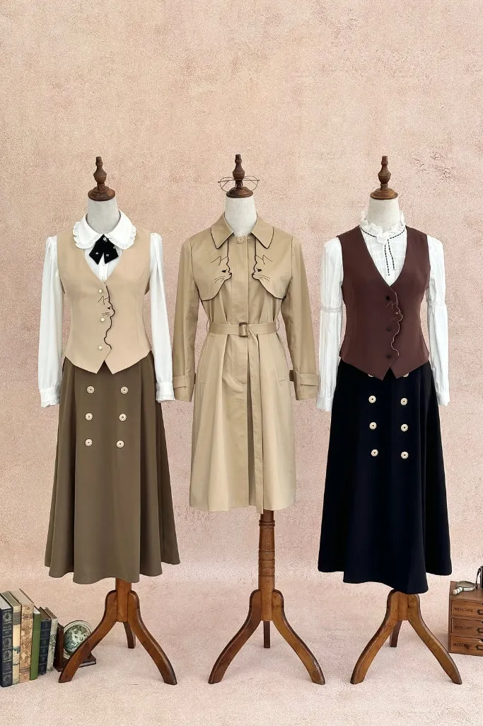 Ailurophile Trench Coat