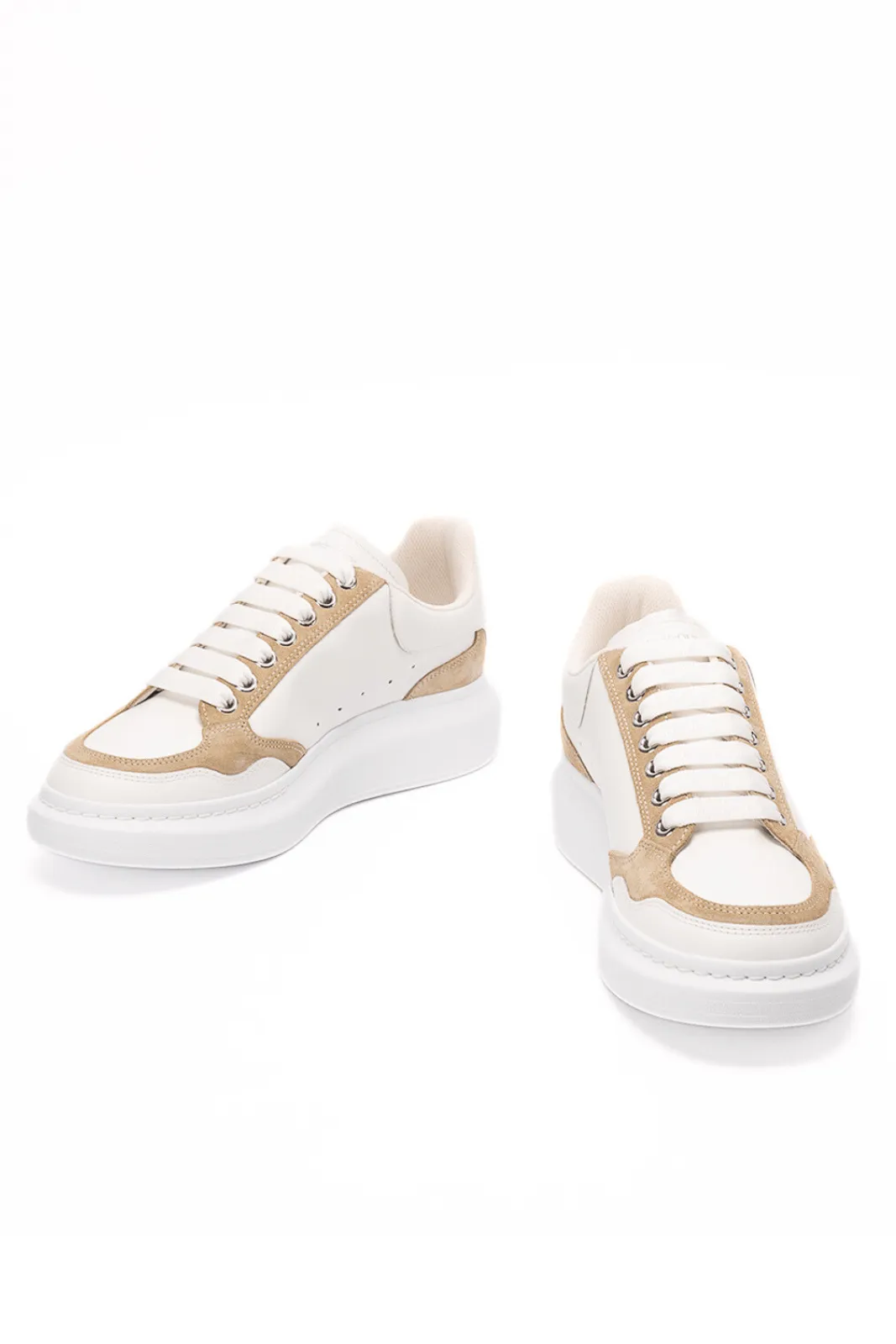 Alexander McQueen Oversized Sneaker 'Panelled - White Beige'