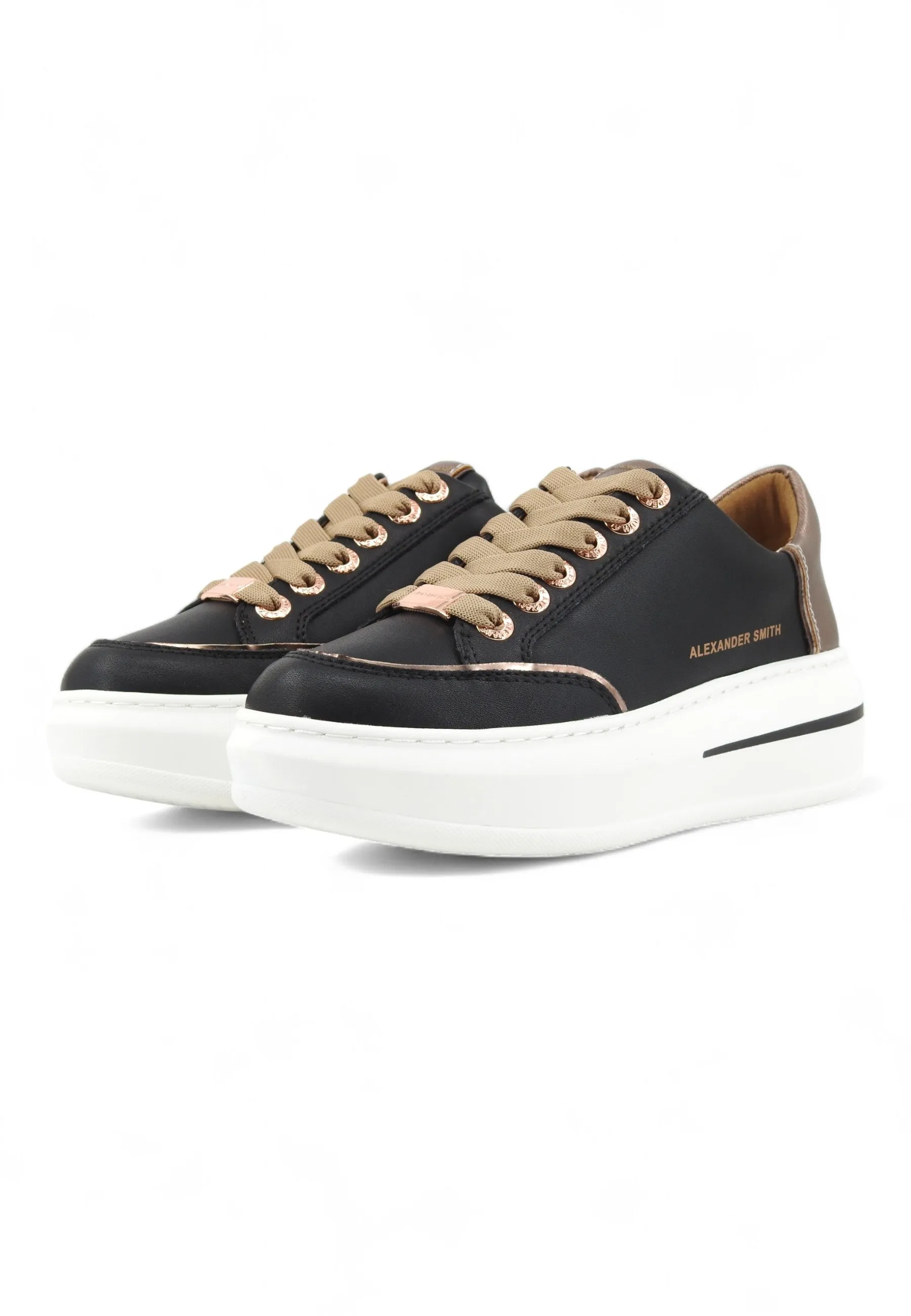 ALEXANDER SMITH Lancaster Sneaker Donna Black Dark Cooper LSW1805