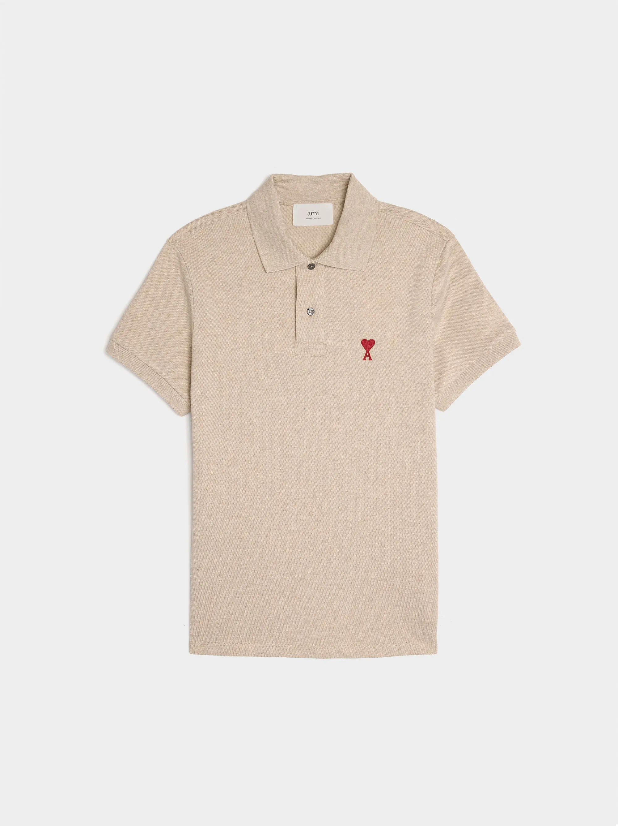 Ami De Coeur Polo Shirt II, Heather Light Beige