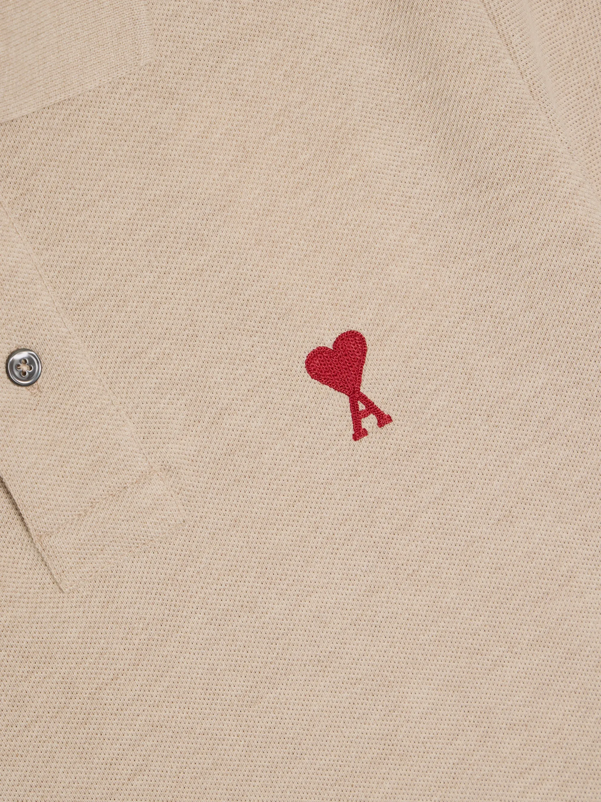 Ami De Coeur Polo Shirt II, Heather Light Beige