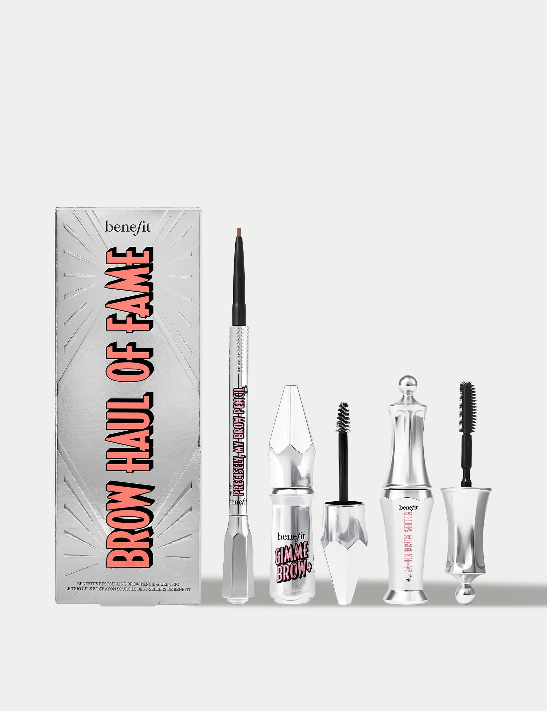 Benefit Women's Brow Haul of Fame Brow Basics Kit Shade 3 Worth £55 5.1ml - Beige, Beige,Brown Mix,Light Cream