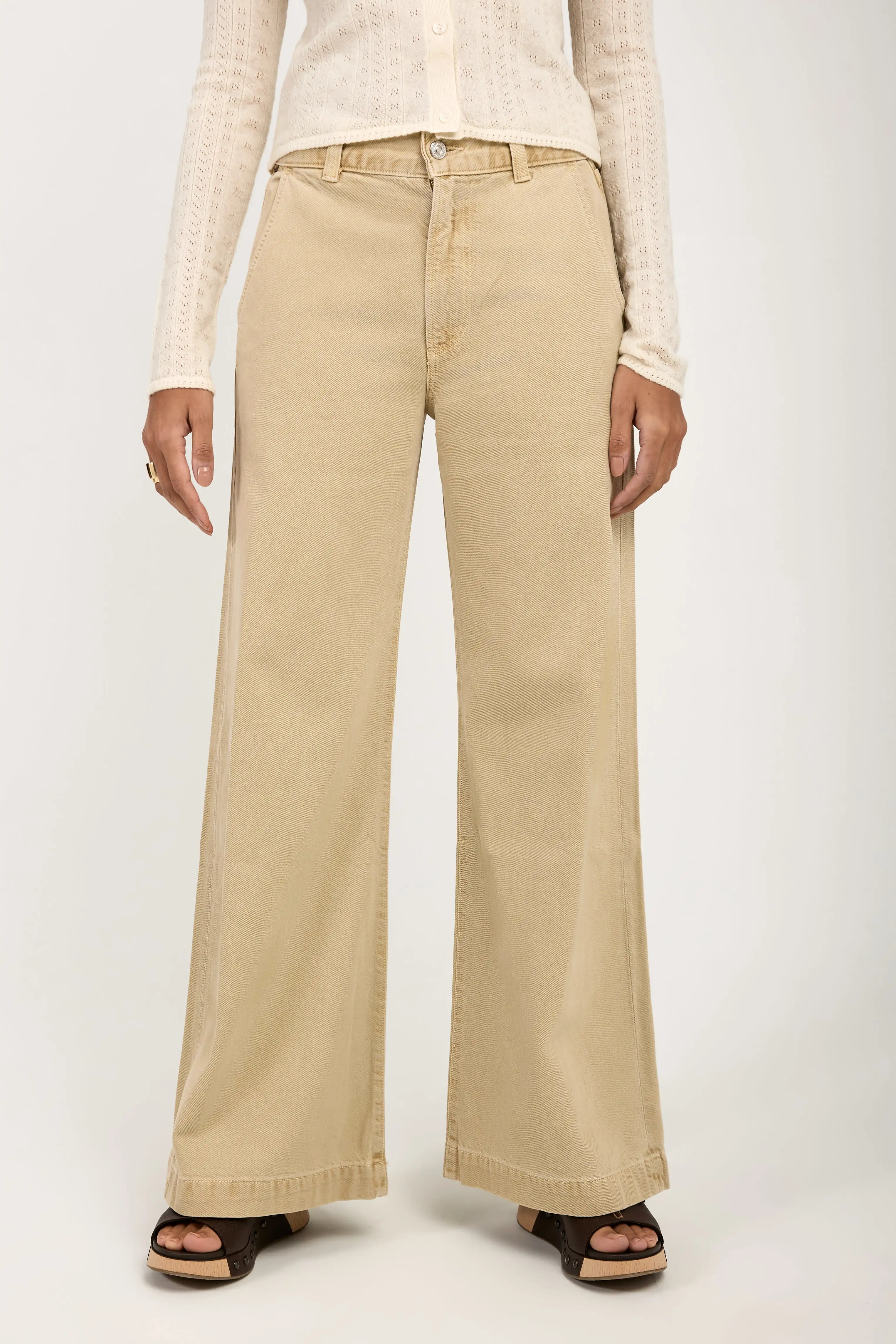 Beverly Trouser Jean in Taos Sand