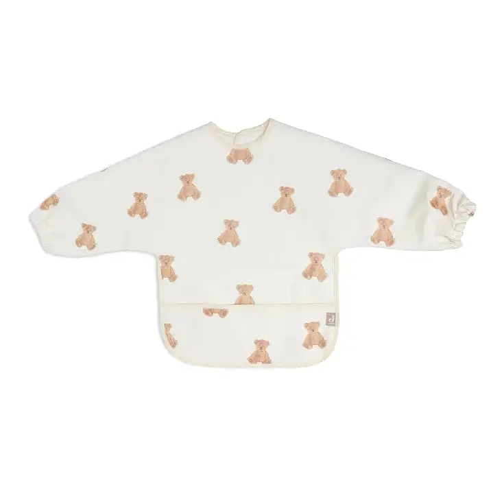 Bib Waterproof with Sleeves - Teddy Bear