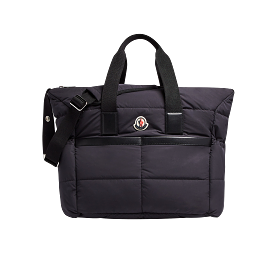 Black  Enfant Logo-Patch Zipped Changing Bag