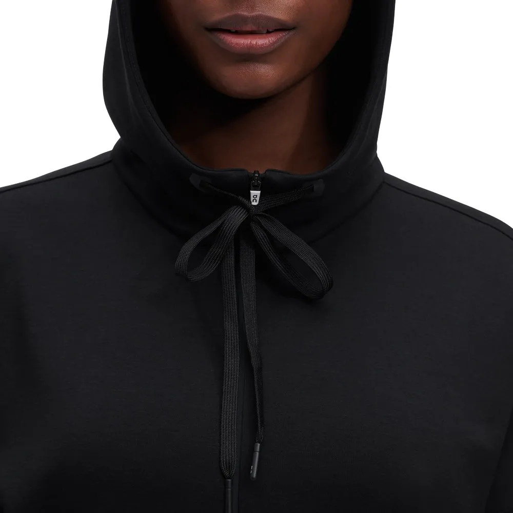 Black QC Zipped Hoodie | YI71-S7ER | On