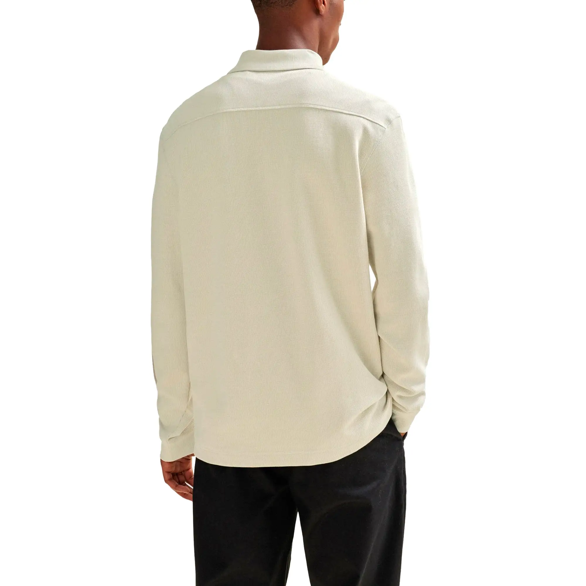 Boss PeTempesto Long Sleeve Polo - Light Beige