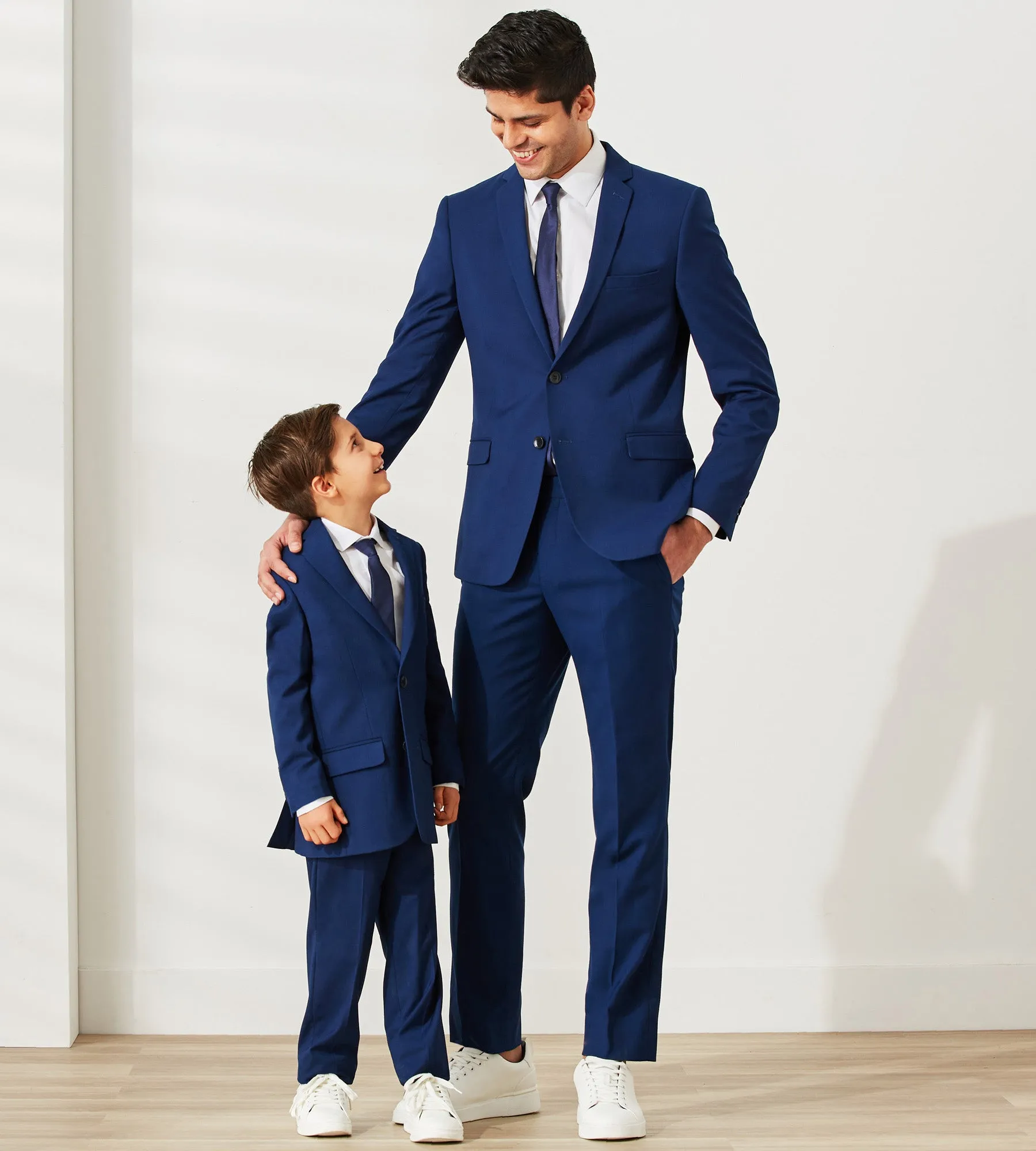 Boys Solid Suit Jacket