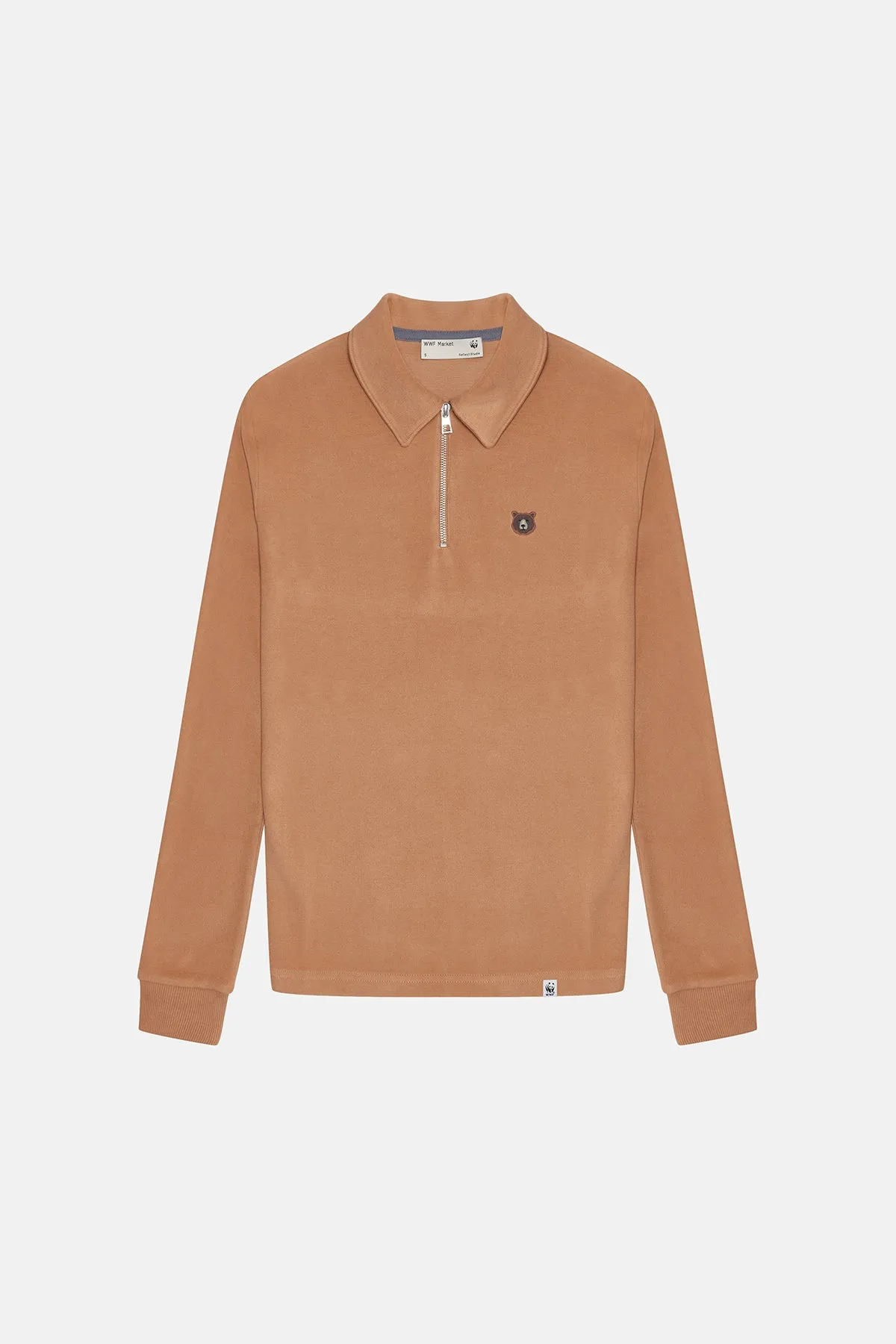 Bozay Super Soft Polo Sweatshirt - Bej