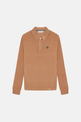 Bozay Super Soft Polo Sweatshirt - Bej