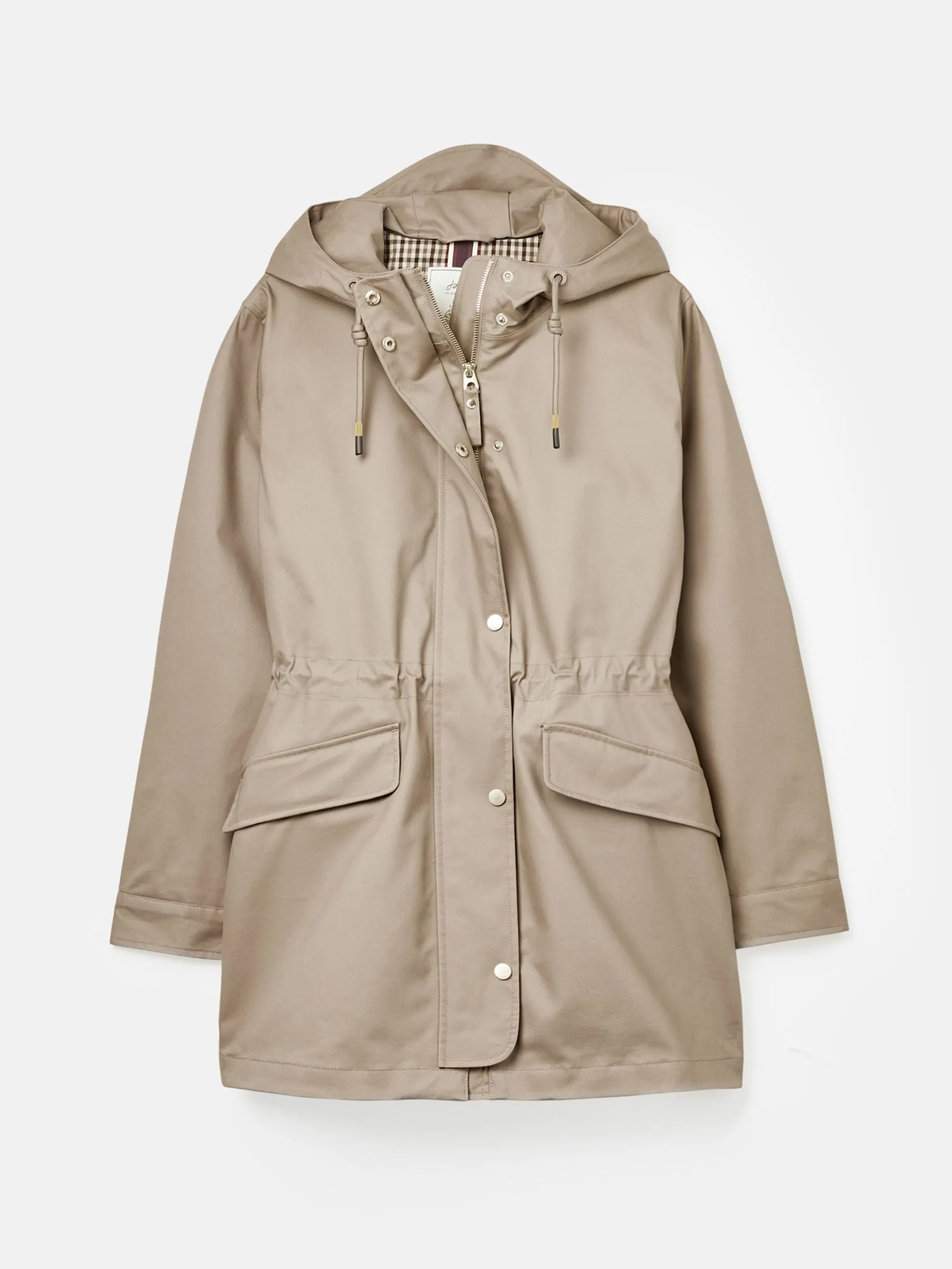 Brown Waterproof Raincoat With Hood