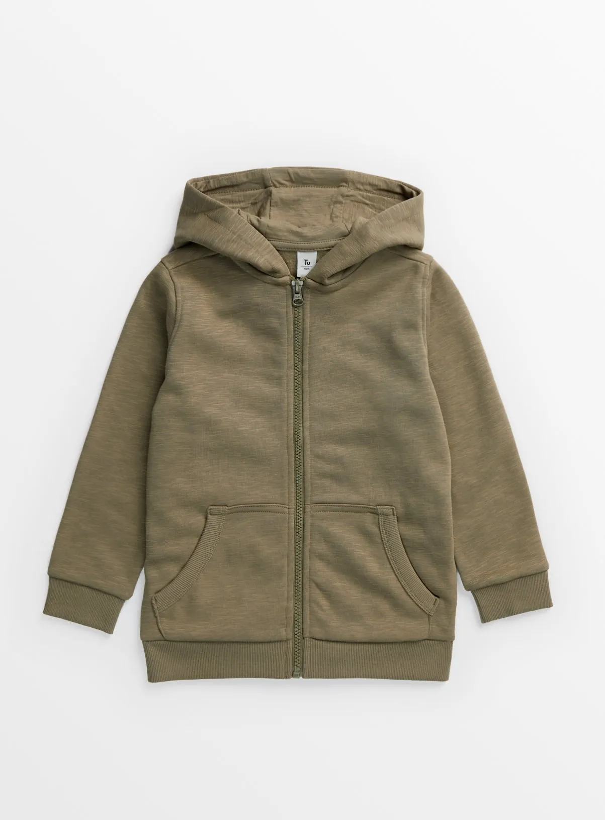 Buy Khaki Zip-Through Hoodie 1 year | Jumpers and hoodies | Tu