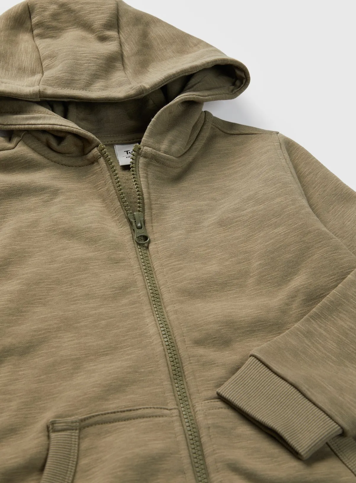 Buy Khaki Zip-Through Hoodie 1 year | Jumpers and hoodies | Tu