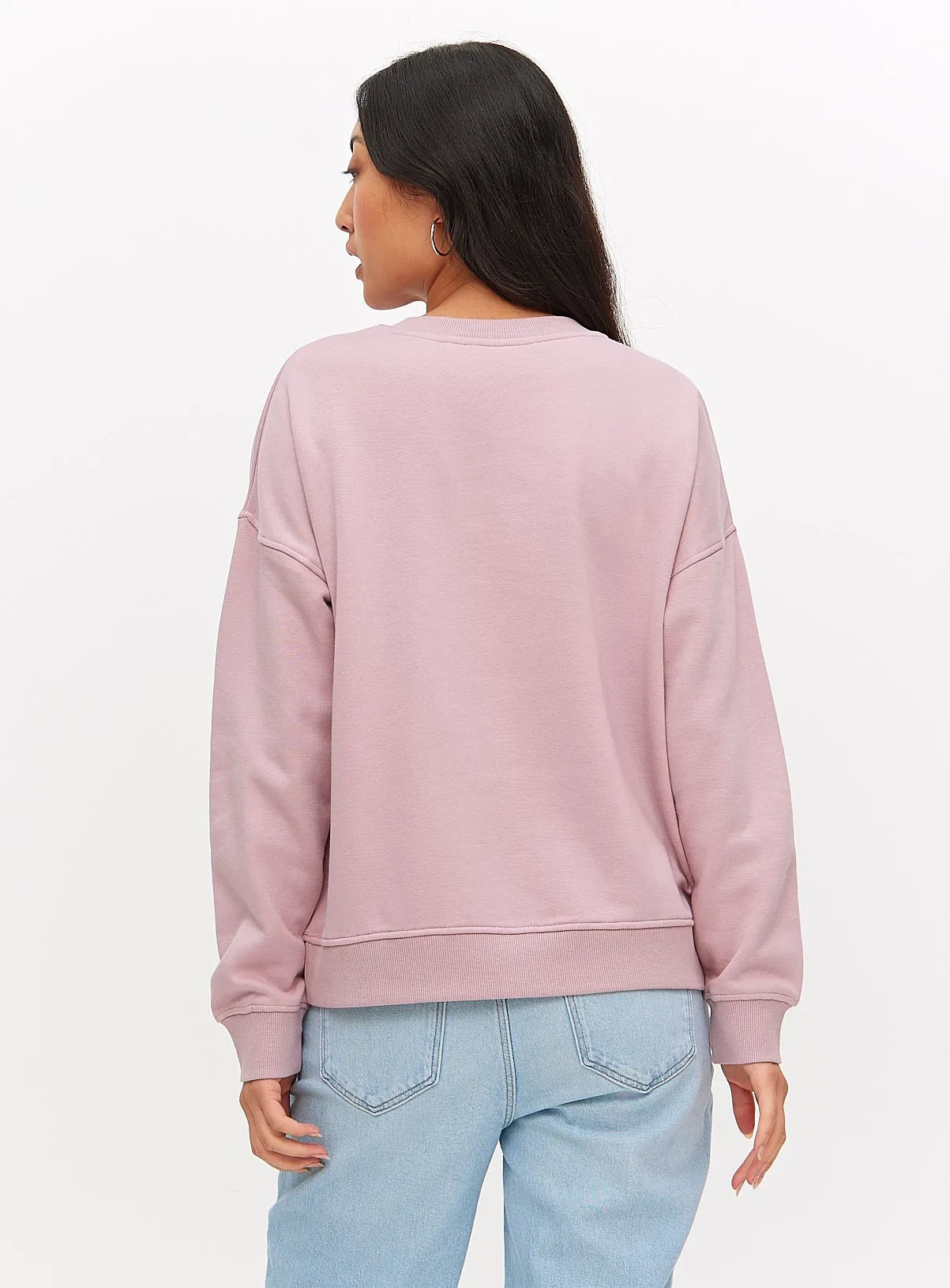 Buy Light Pink Crew Neck Sweatshirt XXL | Hoodies and sweatshirts | Tu