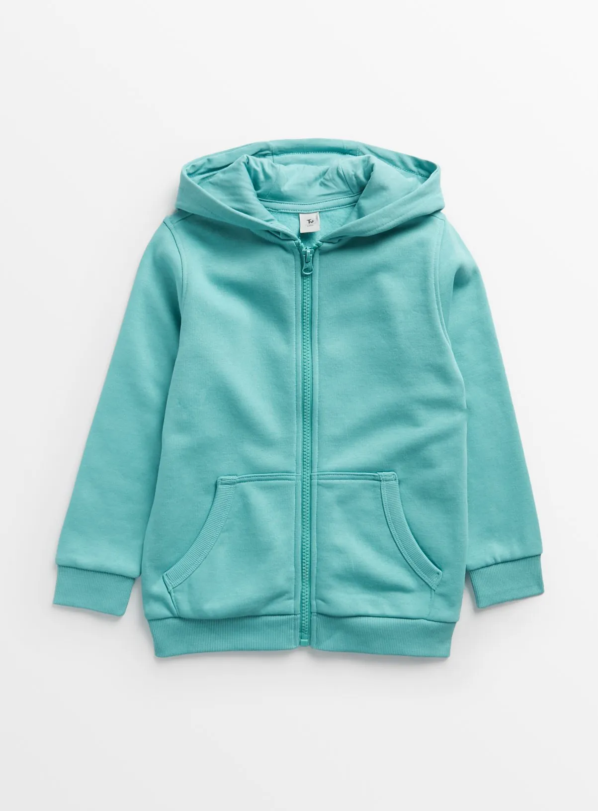 Buy Turquoise Zip-Through Hoodie 1 year | Jumpers and hoodies | Tu