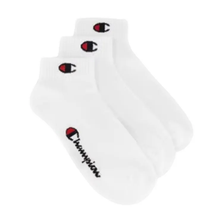 Champion U30042 Socks Calze Unisex 3Pk  Bianco