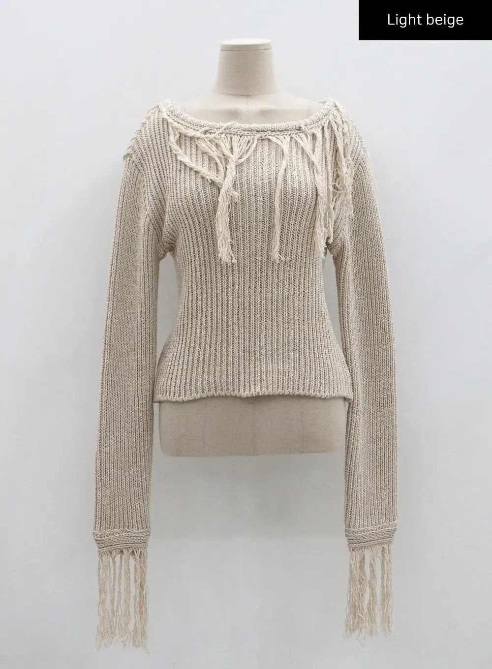 Collin Fringe Long Sleeve Knit CS28