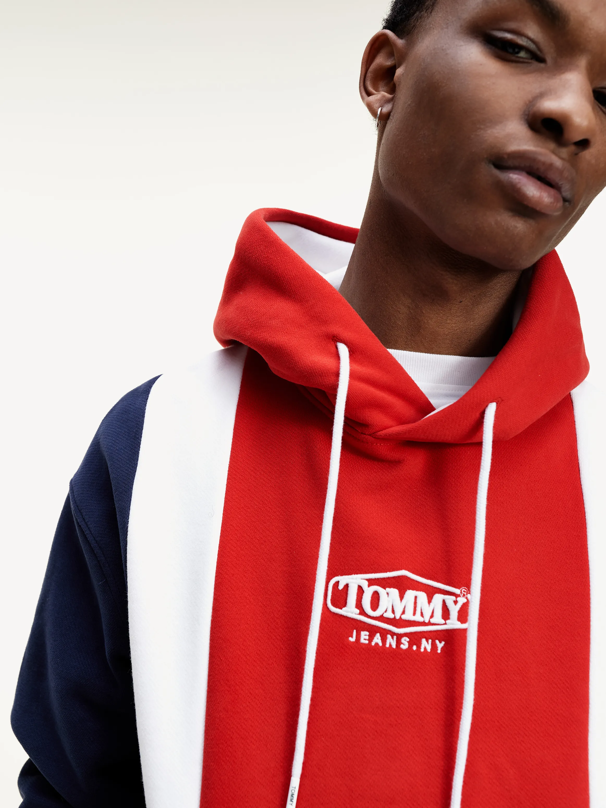 Colour-blocked Organic Cotton Fleece Hoodie | Sweatshirts & Hoodies | Tommy Hilfiger