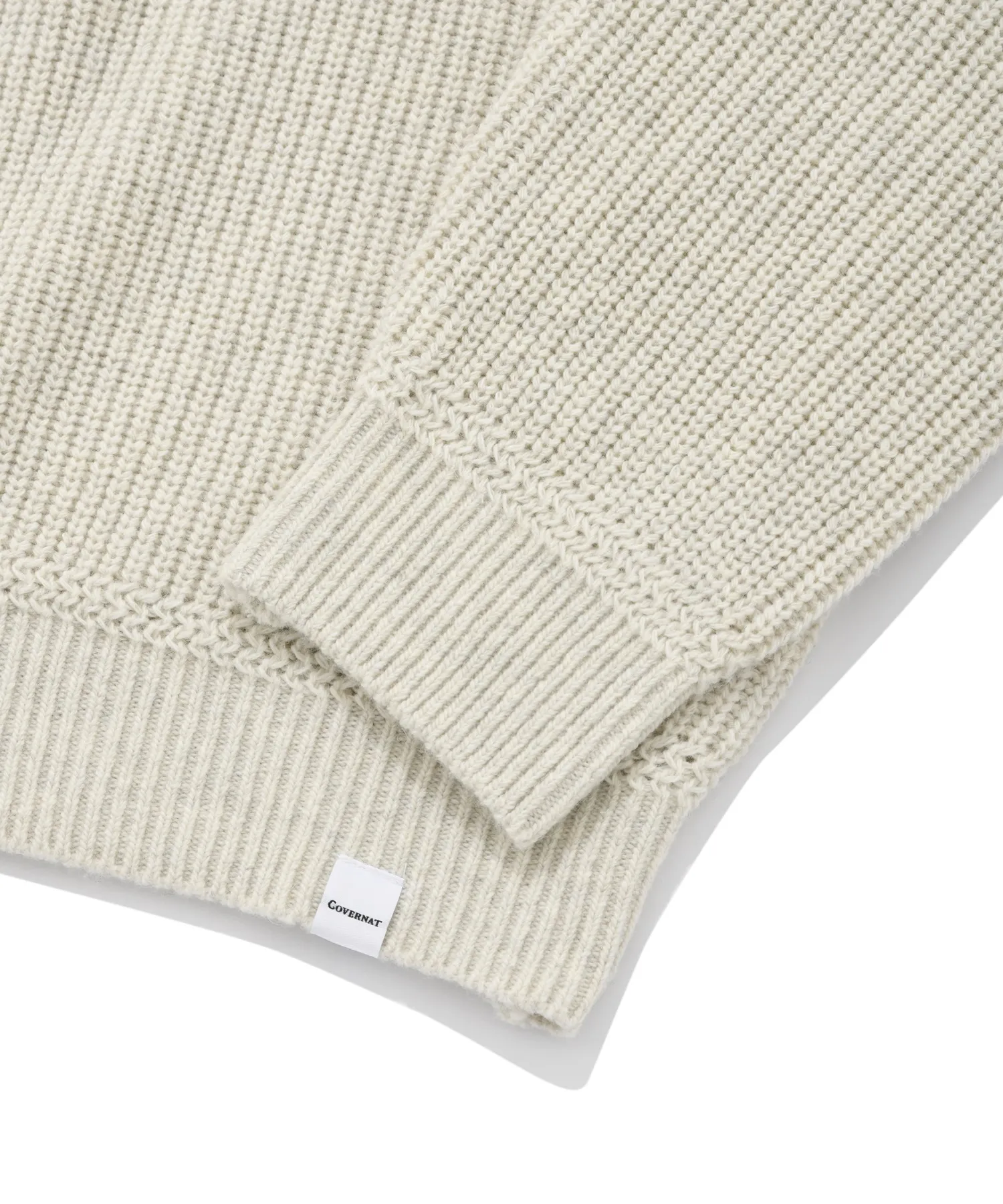 COVERNAT  |[COVERNAT]★Lambswool Heavy Gauge Crew Neck Knit