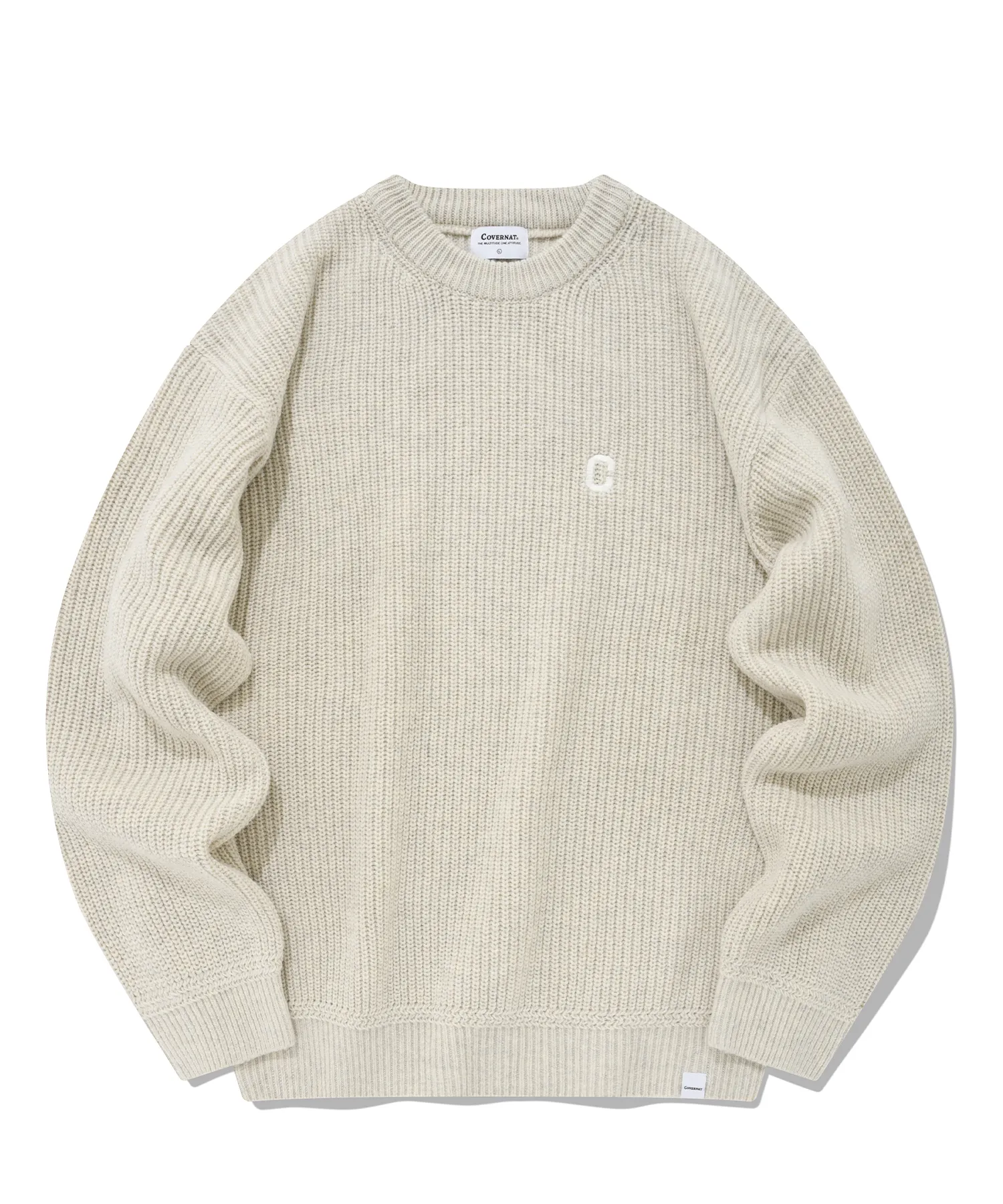 COVERNAT  |[COVERNAT]★Lambswool Heavy Gauge Crew Neck Knit