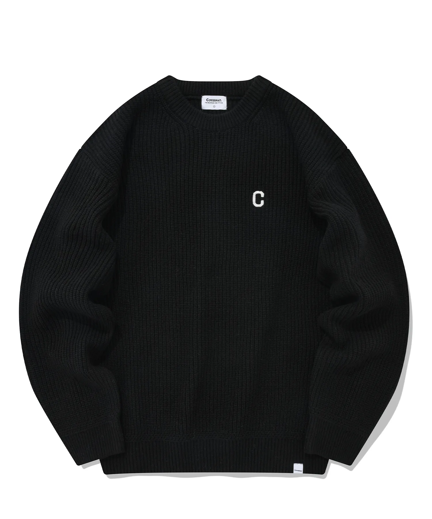 COVERNAT  |[COVERNAT]★Lambswool Heavy Gauge Crew Neck Knit