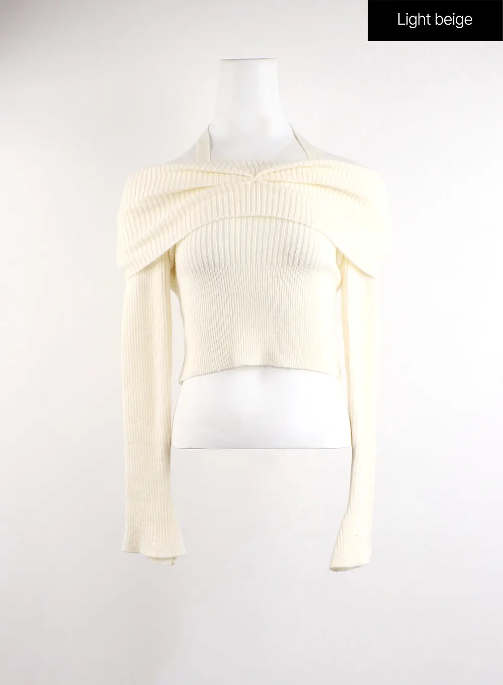 Cozy Off-Shoulder Asymmetrical Knit Top CJ417