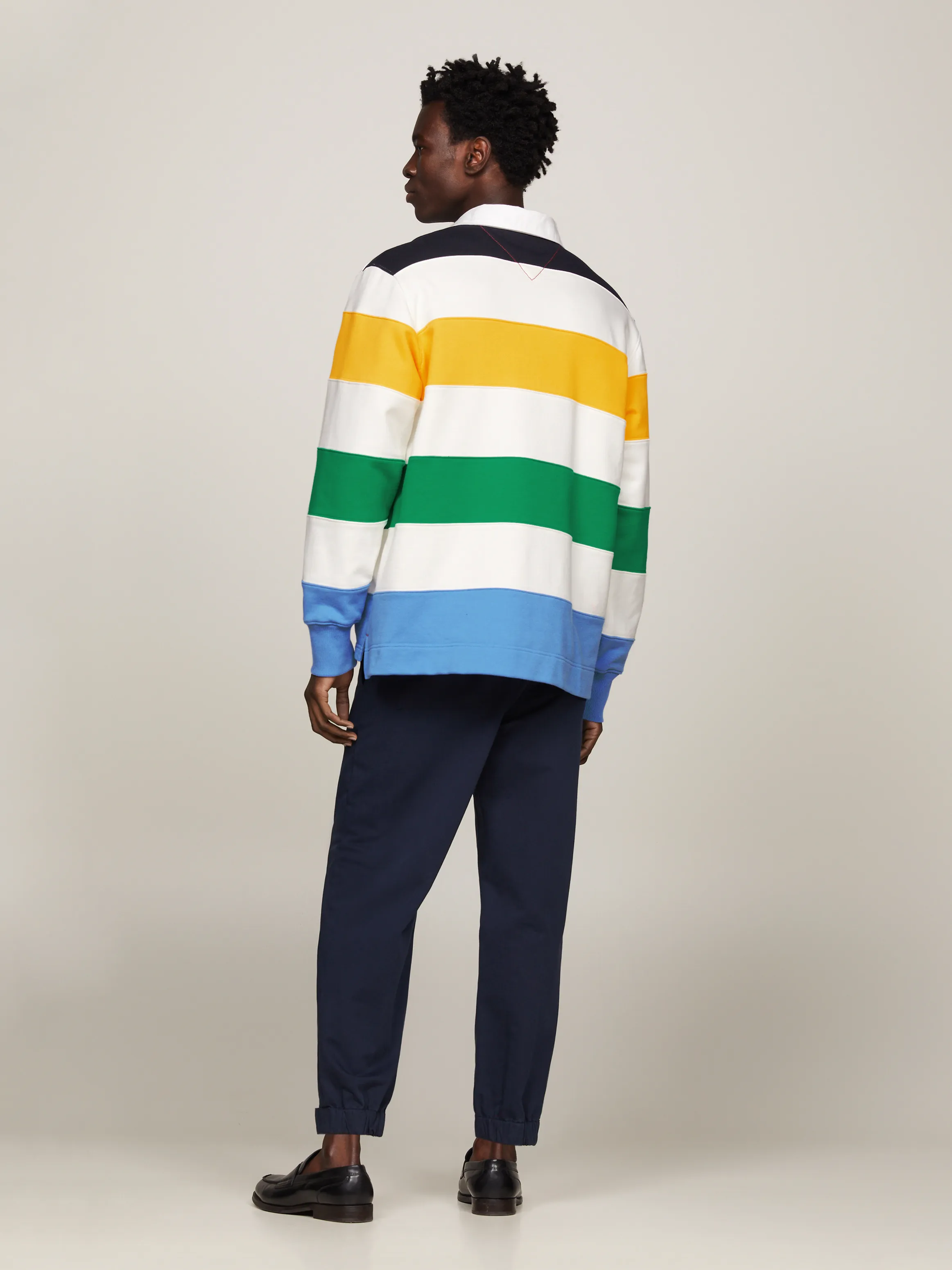 Crest Stripe Boxy Fit Rugby Polo | Sweatshirts & Hoodies | Tommy Hilfiger