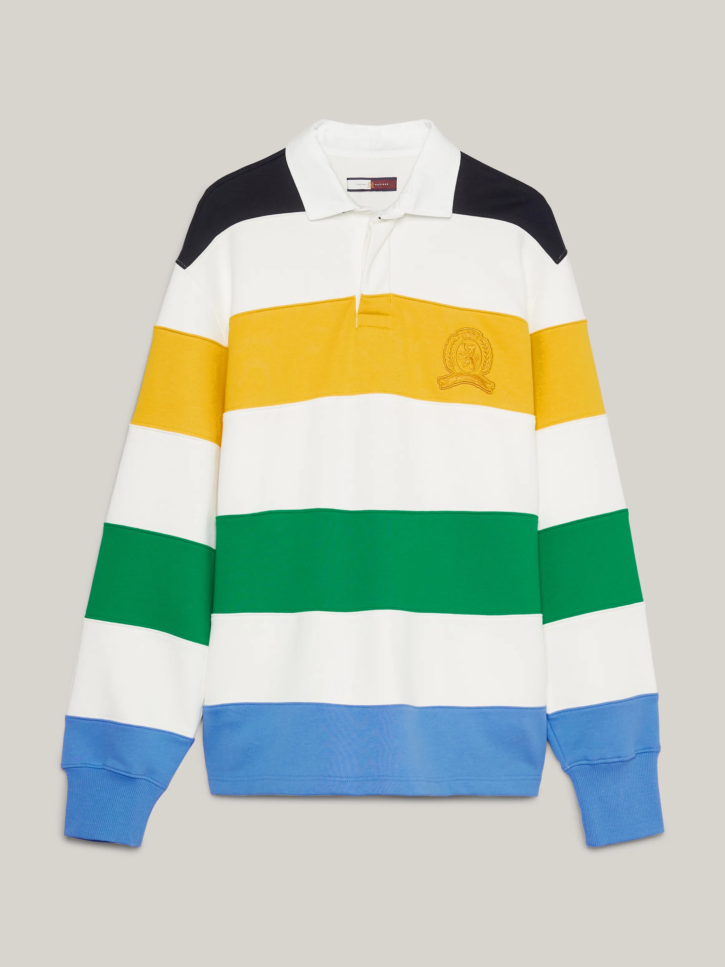 Crest Stripe Boxy Fit Rugby Polo | Sweatshirts & Hoodies | Tommy Hilfiger