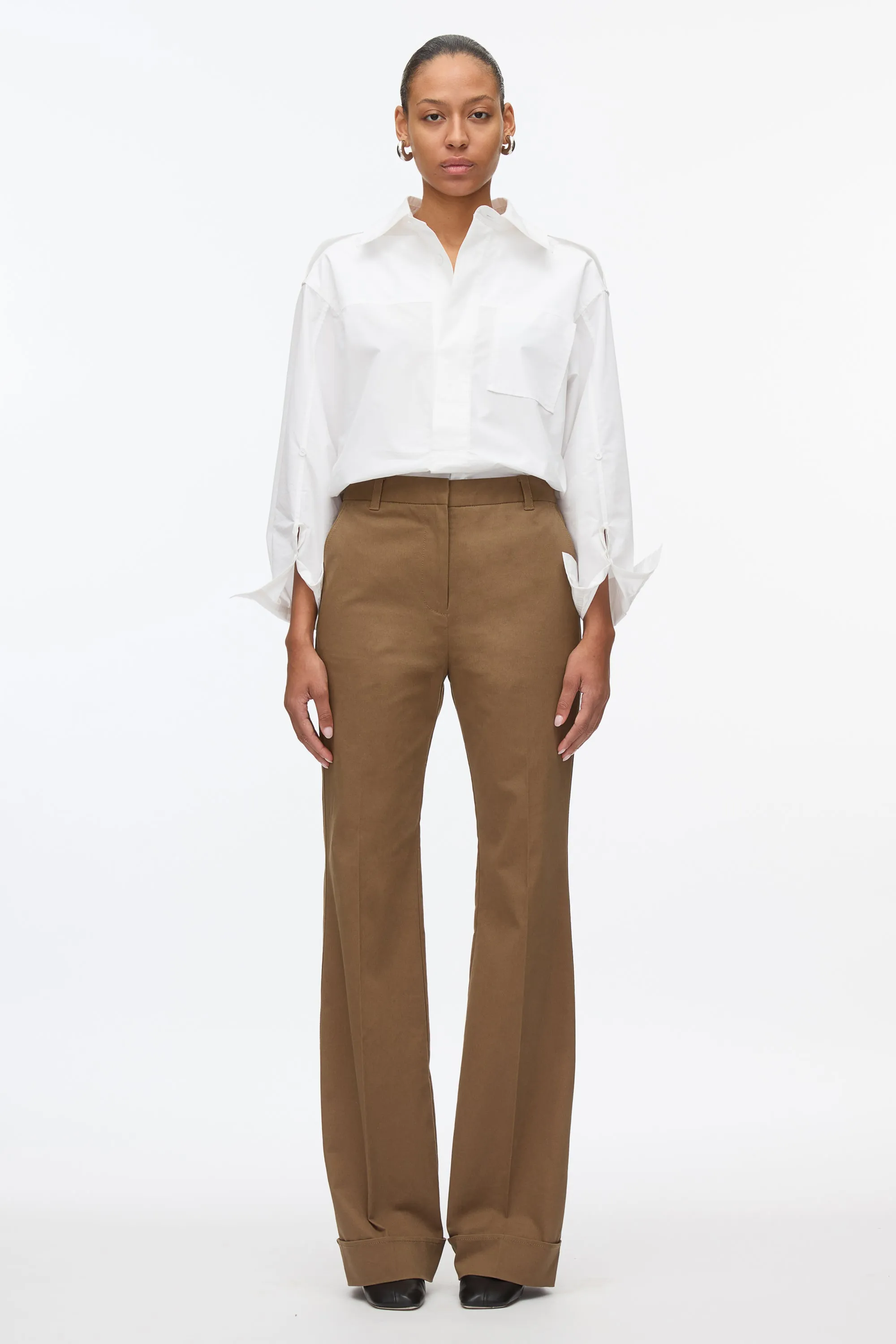 Cuffed Kick Flare Pant