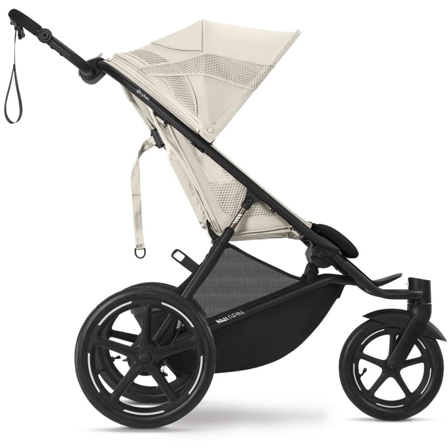 Cybex Avi Spin BLK Stroller Seashell Beige Light Beige