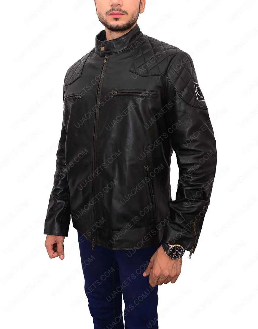 David Beckham Leather Jacket - Lambskin Leather Jacket Mens