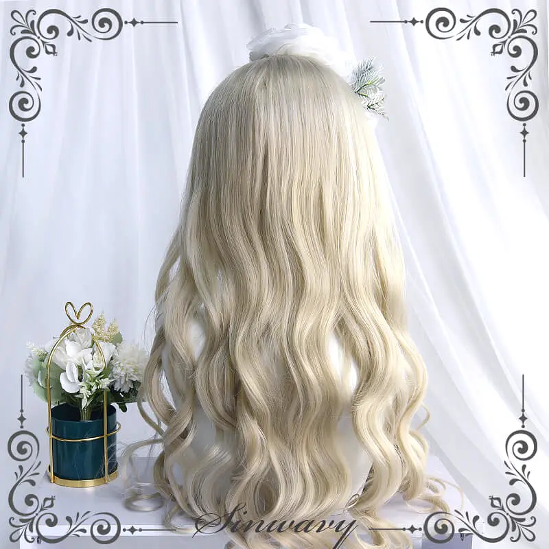 Doll beige/light golden brown Lolita long curly wig BY5001