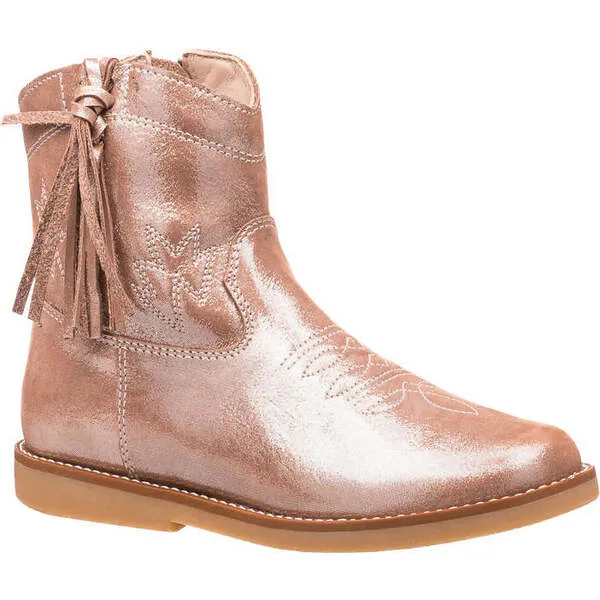 Elephantito Hannah Suede Boot, Metallic Blush