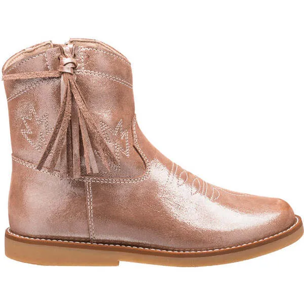 Elephantito Hannah Suede Boot, Metallic Blush