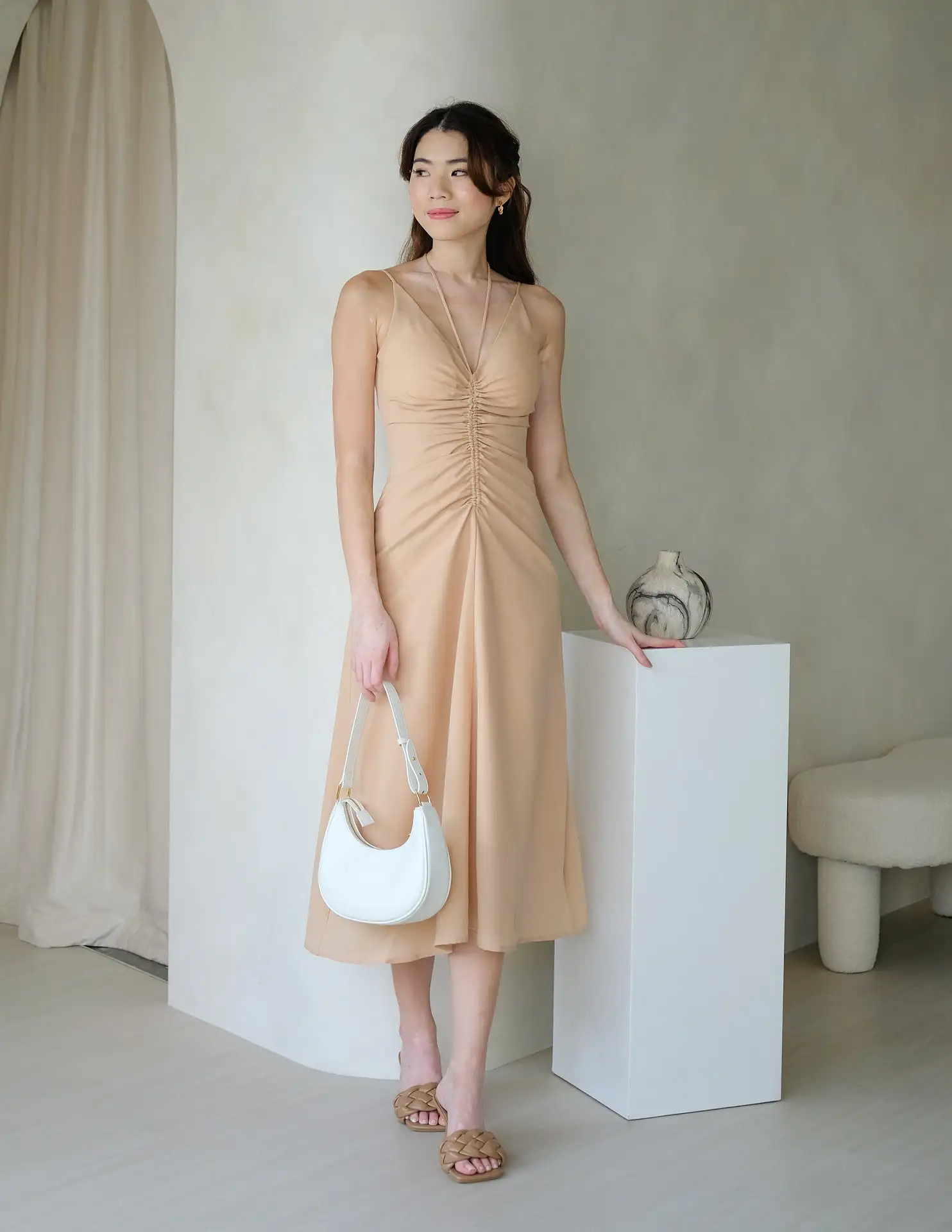 Elizabeth Dress in Sand