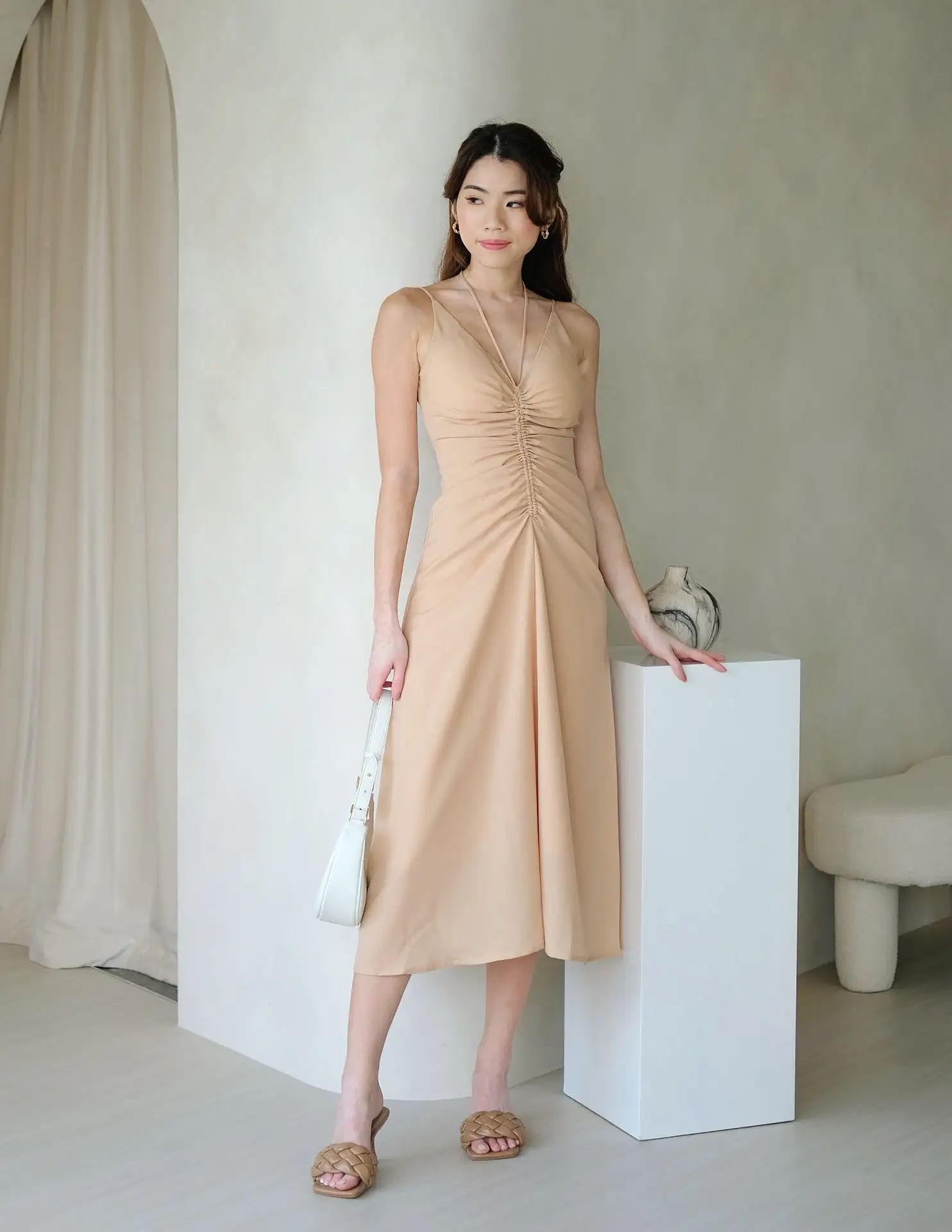 Elizabeth Dress in Sand