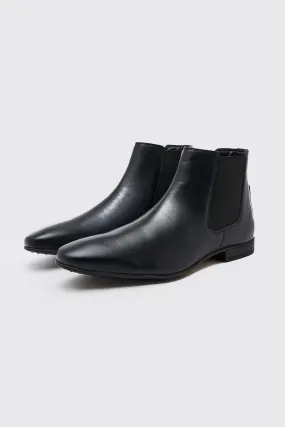 Faux Leather Chelsea Boot