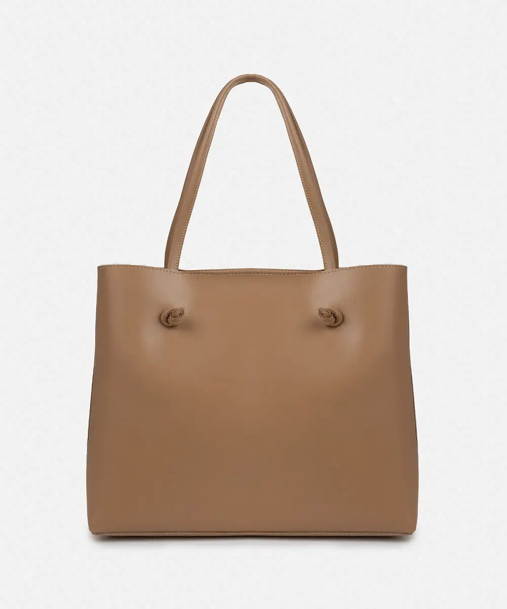 Faux Leather Tote Bag