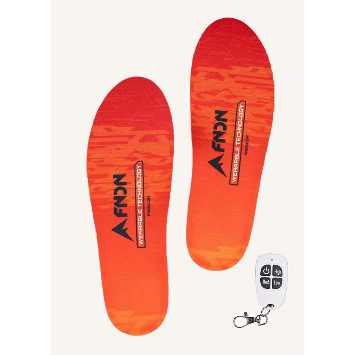 FNDN Waterproof Heated Insoles with Remote