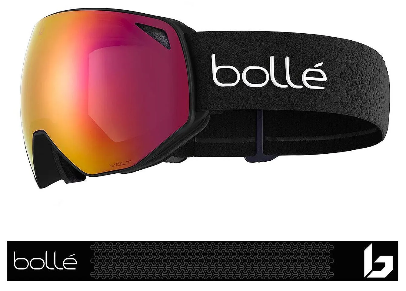 glasses Bollé Torus - Black Matte/Volt Ruby