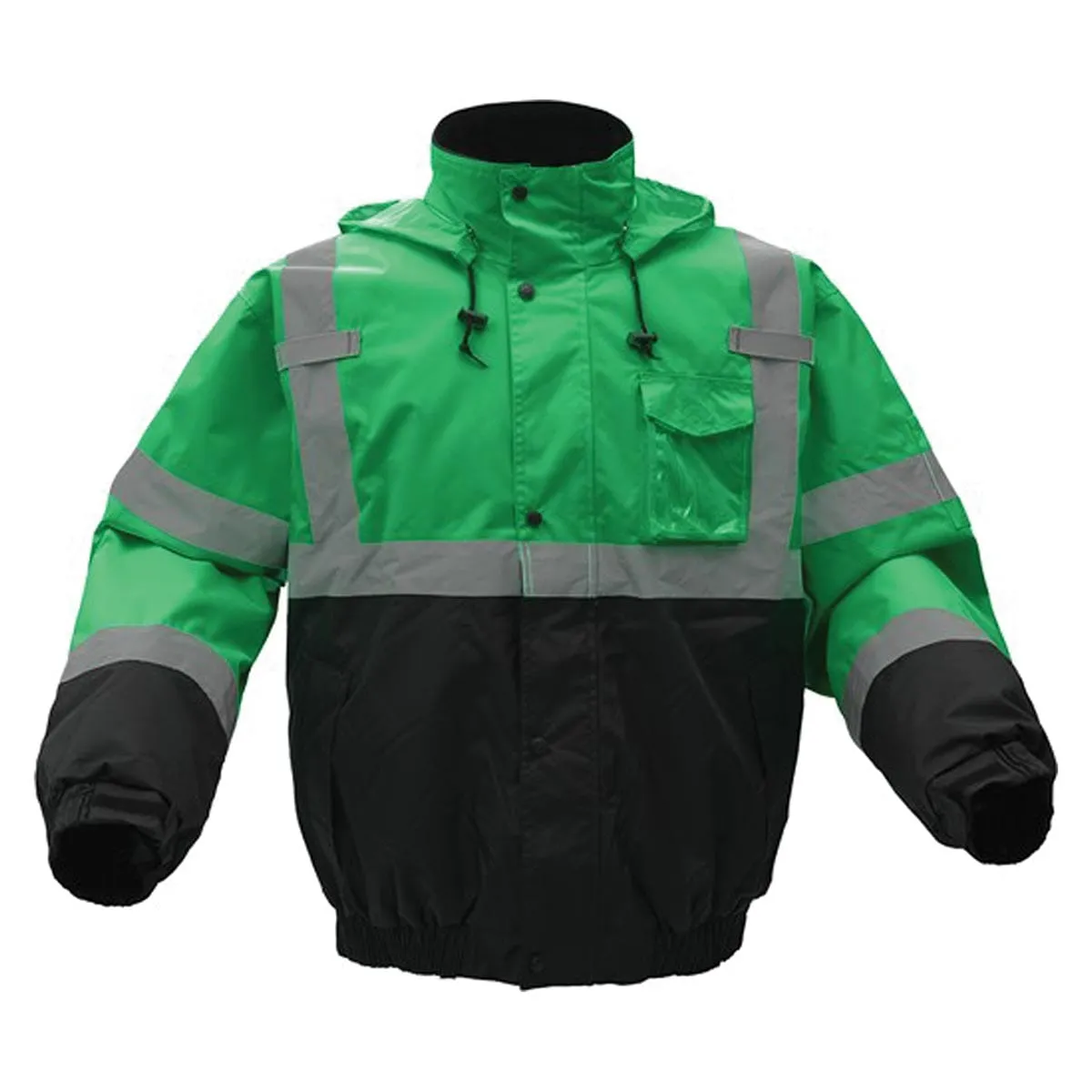 GSS Safety Enhanced Visibility Waterproof Quilt-Lined Bomber Jacket