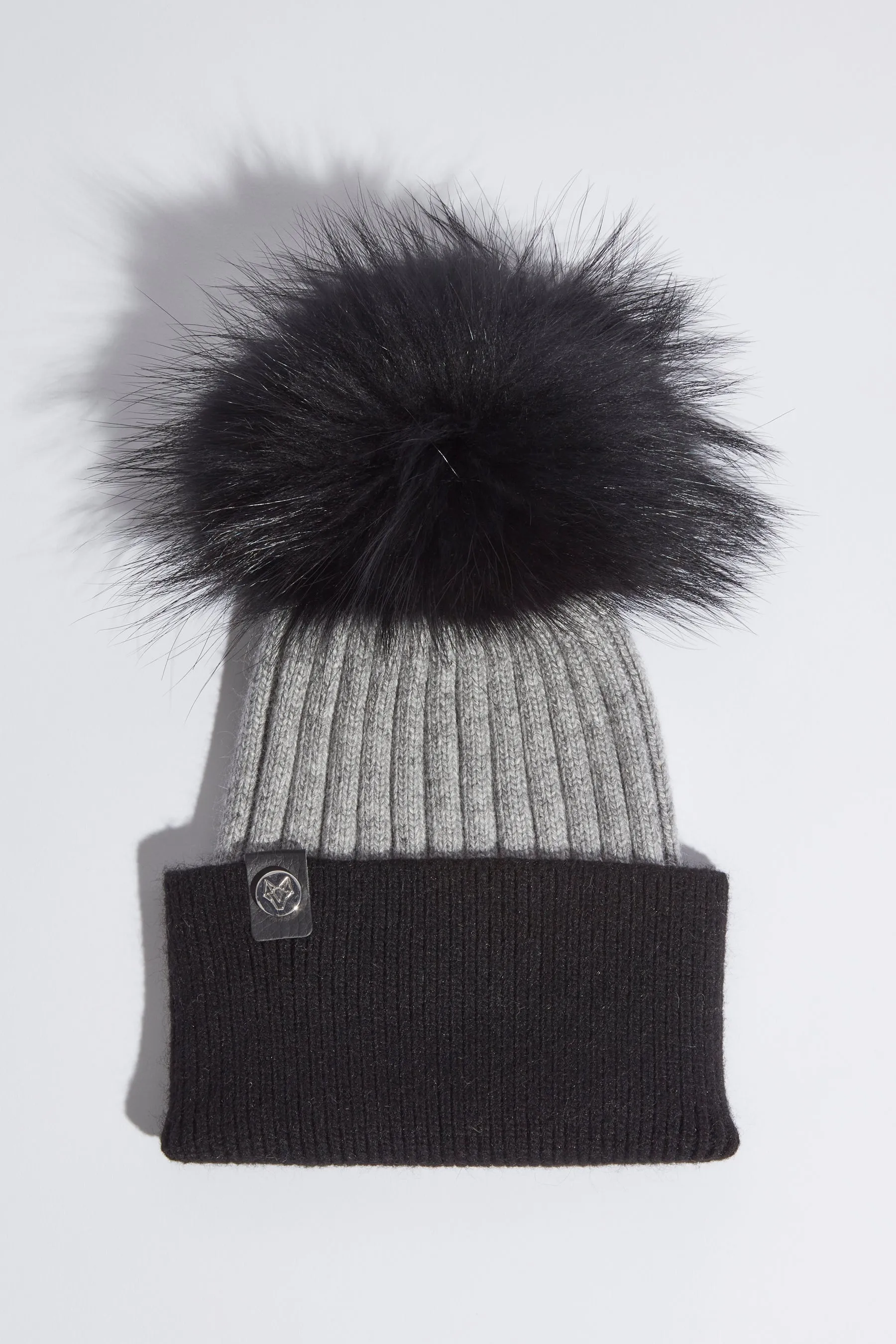 Harley Pom Pom Hat - Grey/Black