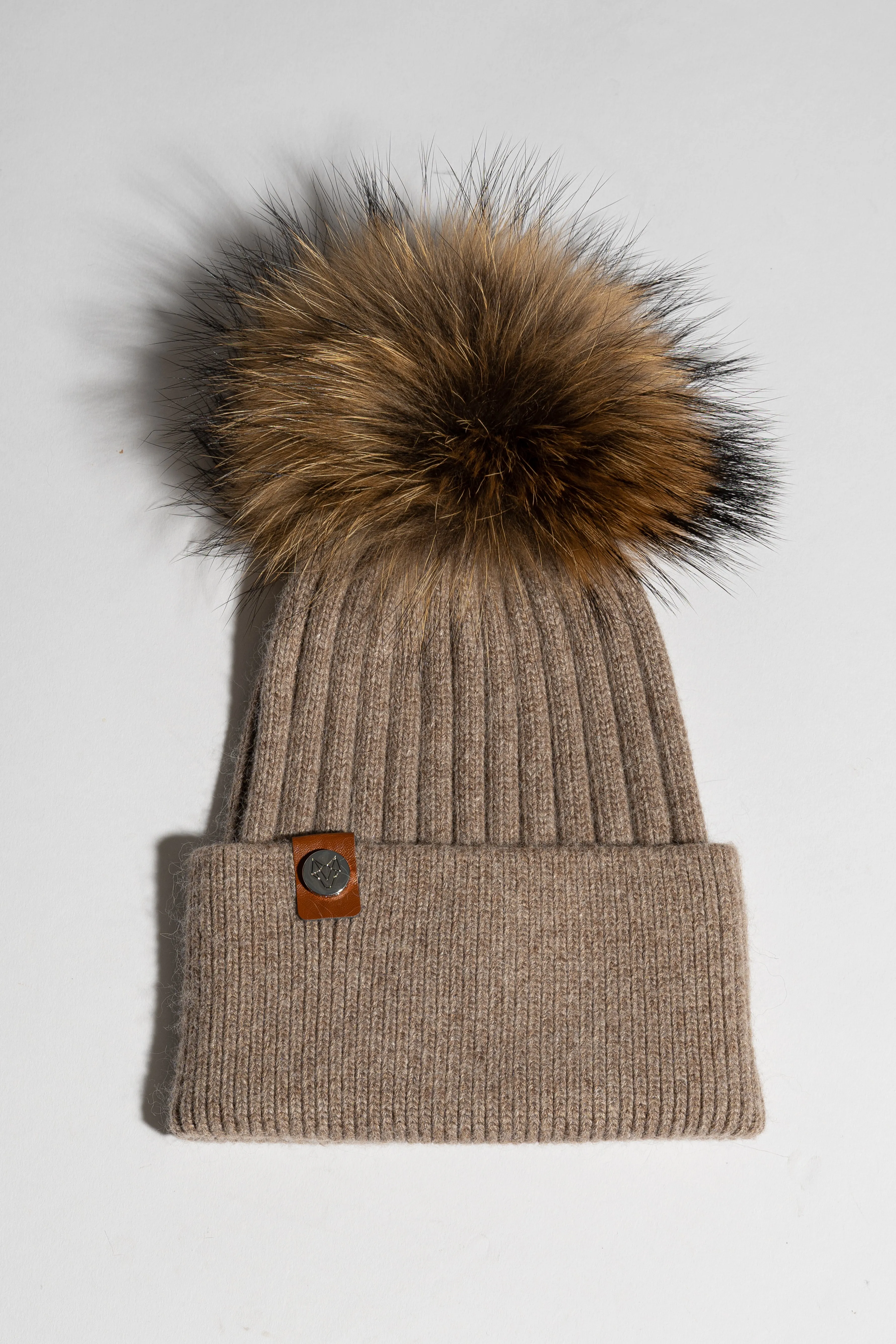 Harley Pom Pom Hat - Taupe